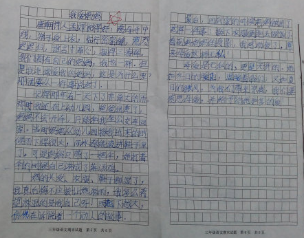 哪位连体写的满分作文?这字迹还以为是书法家写的双人内库学生情趣图片