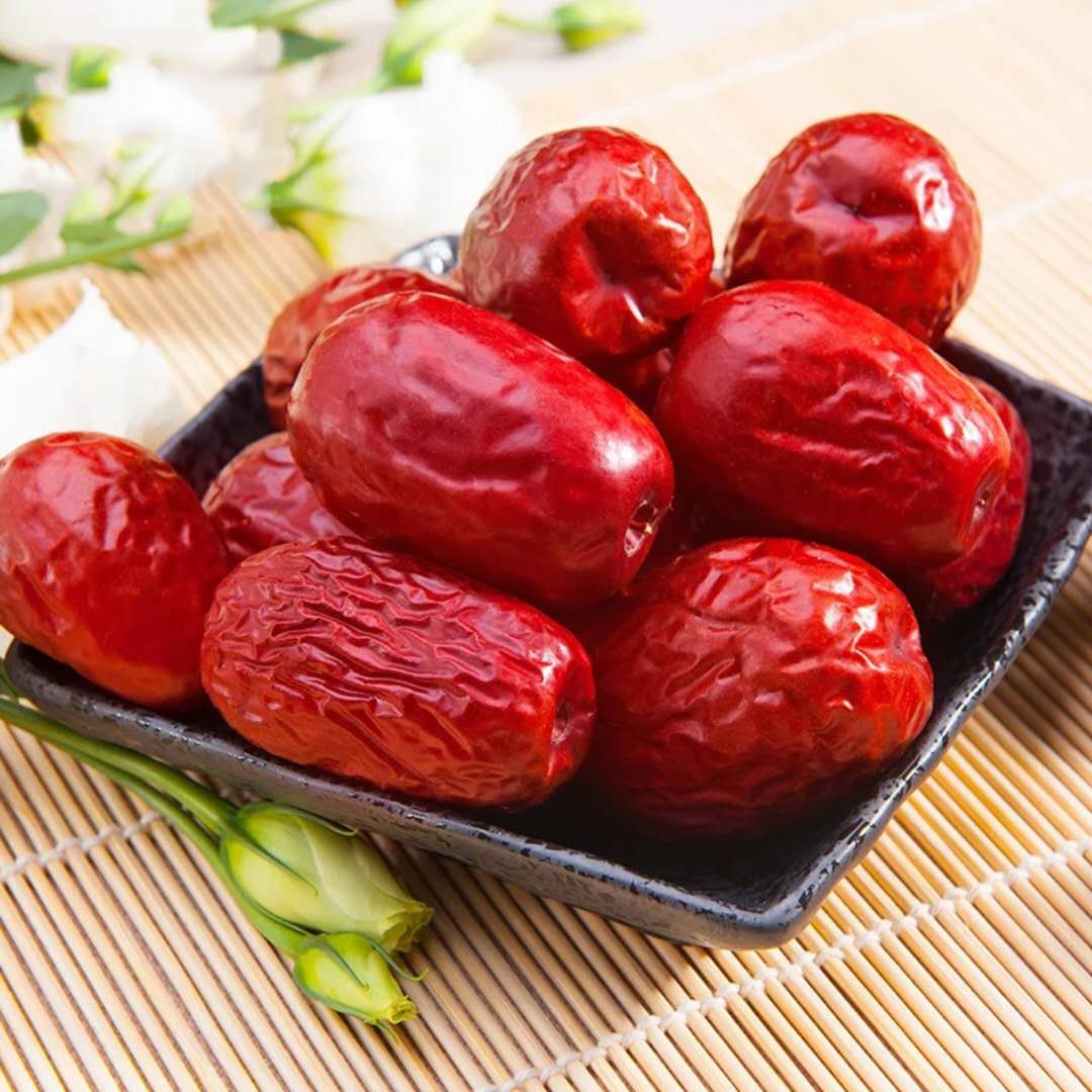厂家批发和田玉枣新疆特产大红枣子一级骏枣500g孕妇休闲干果-阿里巴巴