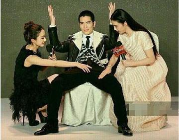 明星尴尬的错位照:杨幂被郭敬明