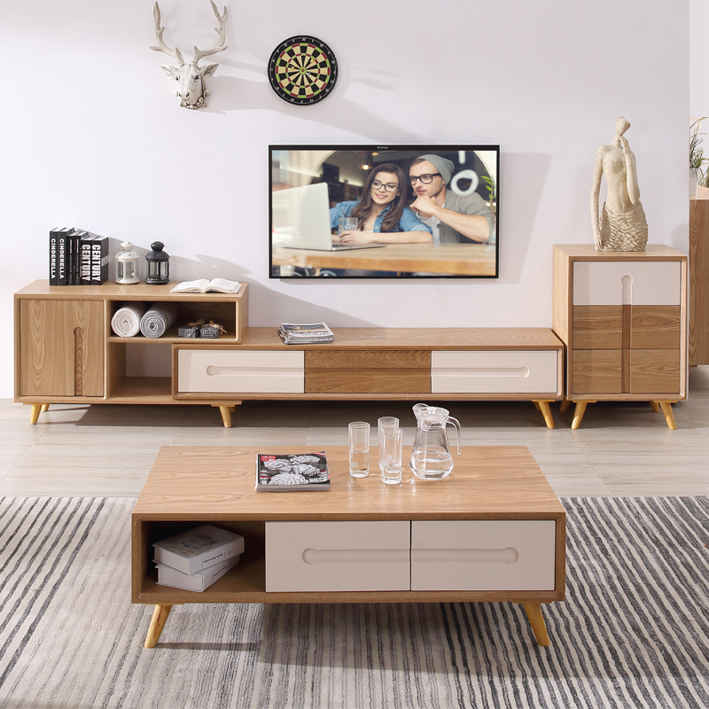 深扒简系客厅,北欧风电视柜诠释简雅净心生活