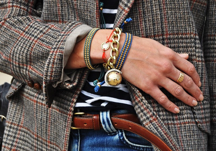 别有深意坠饰加持,手链混搭更为出彩