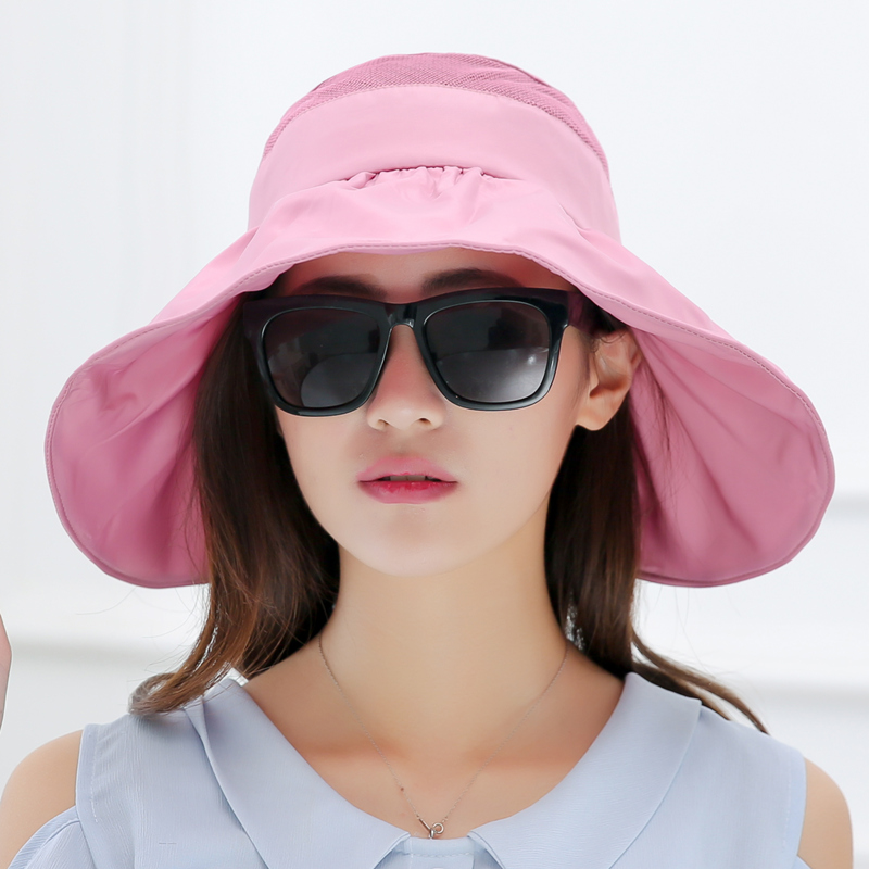 名媛风遮阳帽女夏韩版防晒帽空顶遮阳