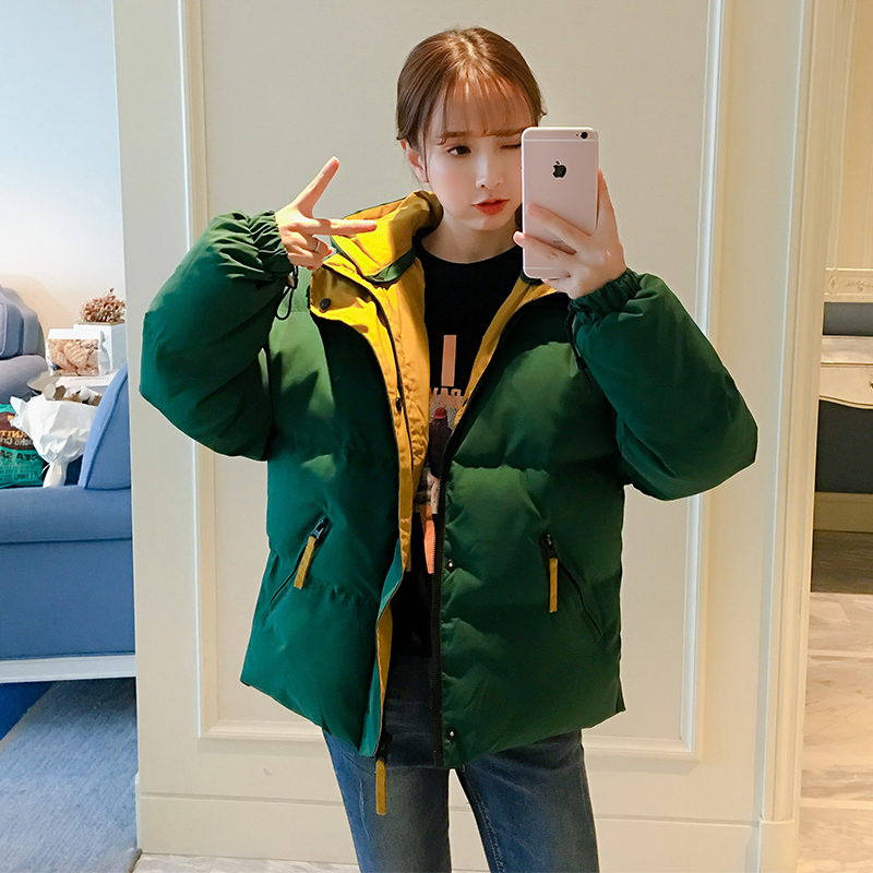 就是喜欢亮色系面包服,小个子女穿超好看,温暖