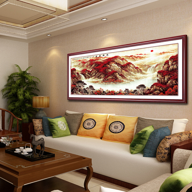 刘清华老师手绘山水画《鸿运当头》 这是刘清华老师